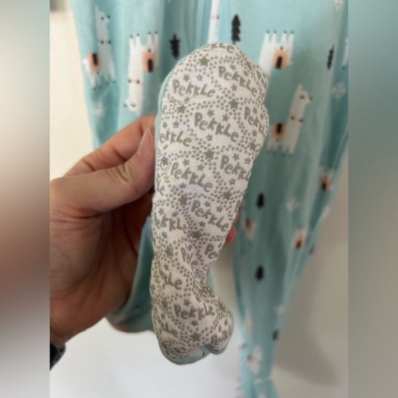 Pekkle Blue Llama Footie Pyjamas Size 2 - Picture 3 of 5